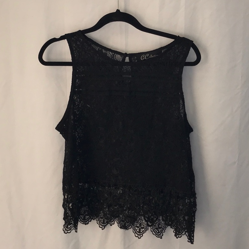 Black lace top